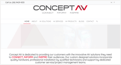 Desktop Screenshot of conceptav.com.au